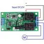 Interrupteur sans fil à télécommande 12V Universal 2 Canaux RF, Récepteur 433Mhz, Contrôleur de Moteur 9V - 12V DC avec 2 Émetteurs et 1 Récepteur Interrupteur sans fil à télécommande 12V Universal 2 Canaux RF, Récepteur 433Mhz, Contrôleur de Moteur 9V - 12V DC avec 2 Émetteurs et 1 Récepteur