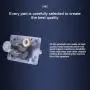 Fielect DC Worm Geared Motor 24V 30RPM High Torque Electric Gear Motor Turbine Worm Gear Box Reduction Motor, Double Shaft GW600