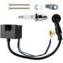 YOFMOO CDI Ignition Coil Spark Plug fits 49cc 50cc 60cc 66cc 70cc 80cc 2-stroke Engine Motorized Bicycle Bike