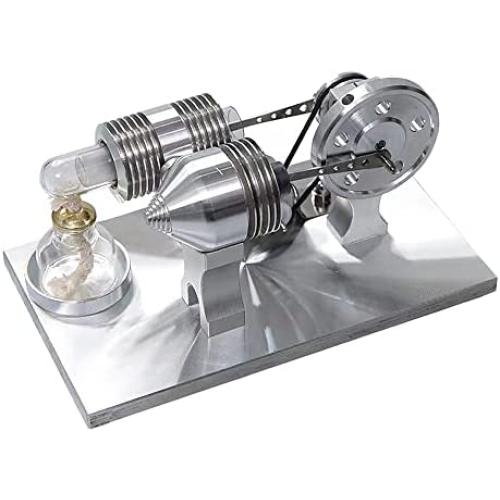 Oligemok Hot Air Stirling Engine Motor Model Educational Toy Generator Steam Engine Physics Experiment Science Toy Model