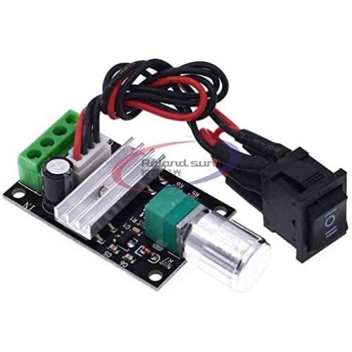DC 6V-28V 3A 80W Motor Speed Controller (PWM),Speed Adjustable Reversible Motor Driver Switch,DC Motor Driver