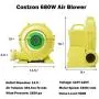 Costzon Air Blower, 735W Bounce House Blower, Pump Fan Commercial Inflatable Bouncer Blower, Air Blower for Inflatables, Perfect for Inflatable Bounce House, Jumper, Bouncy Castle (735 Watt 1.0HP)