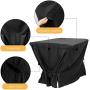 Pool Heat Pump Cover, 40*34*31in Heavy Duty 600D Oxford Waterproof PVC Inner Layer Square Black Pool Equipment Cover