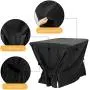 Pool Heat Pump Cover, 40*34*31in Heavy Duty 600D Oxford Waterproof PVC Inner Layer Square Black Pool Equipment Cover