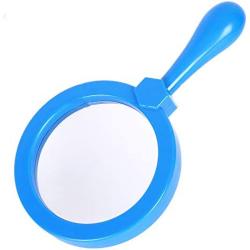 Rongon Magnifying Glasses for Kids, Jumbo Magnifiers with Stand, Portable Handheld Exploration Play Loupe 5X Magnification Children Toy, Easy Grip, Ages 3+