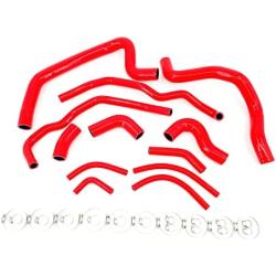 Fit Toyota MR2 MK1 AW11 Chassis 84-89 4A-GE Engines Manual Transmissions Silicone Radiator Coolant Hose Kit (Red)