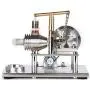 Sunnytech Mini Solar Vertical Mendocino Motor Magnetic Levitating Educational Model Hot Air Stirling Engine Motor Model Science Physics Toy QZ08A-SC02M