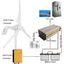 Pikasola Wind Turbine Generator 400W 24V with 3 Blade 2.5m/s Low Wind Speed Starting Wind Turbines with Charge Controller, Windmill for Home
