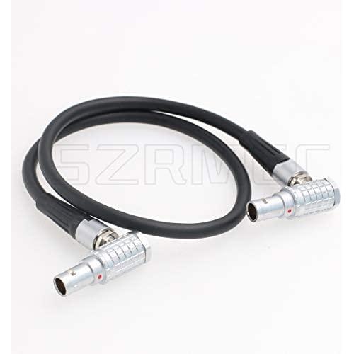 SZRMCC Nucleus-M 0B 7 Pin Male to 0B 7 Pin Male for Wireless Follow Focus Motor Connection Control Cable Daisy-Chained to 7-pin (Elbow-Elbow 70cm)