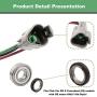 CLUBRALLY Club Car Speed Sensor and GE Magnet Kit for Golf Cart DS IQ & Precedent with GE Motor Only 102265601 120402100