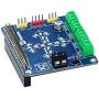 SB New Motorshield for Raspberry Pi 3,2,1 and Zero This Expansion Board can Control up to 4 Motors or 2 Stepper Motor, 2 IR sensors and a Single ultrasonic Sensor.