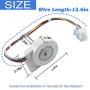 WR60X10185 Evaporator Fan Motor Evaporator Fan Motor UDQT26GE4 Replace Part Numbers WR23X10353 UDQT26GE4 PS1019114 AP3875639 Compatible with General Electric Refrigerator