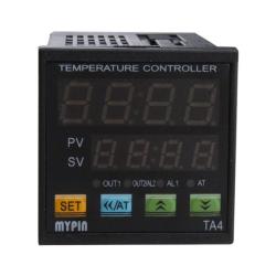 F/C PID Temperature Controller, AGPtEK Dual Display Digital Programmable Temperature Control TA4-SSR Solid State Relay with 2 Alarms