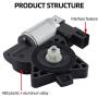 Dasbecan Front Left Window Lift Motor Compatible with Mazda 3 2004-2009 Mazda 6 2006-2007 Mazda CX7 2007-2012 Mazda CX9 2007-2015 Mazda RX8 2009-2011 GJ6A5958XF G22C5958XC D6515958XB 742-801