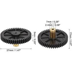 X AUTOHAUX Rear Curtain Sunshade Motor Gear for Toyota Avalon 2005-2013 AP367890