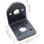 E-outstanding 2 Pcs DC Gear Motor Bracket Fixed Mounting Holder with 20 Round Head Screws Right Angle Gear Reduction Motor Holder L-Shape Fixed Seat, 25mm