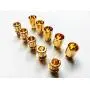 WST 8.0mm Gold Bullet Connector for RC Battery ESC Motor Plug (Pack of 5 Pairs)