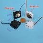 Pangocho Jinchao-Dc Motor Mini Micro Tiny Cooling Fan Max Airflow Rate, Ultra-Miniature Brushless Fan Electric DC 5V 6V, Mute High Large Air Volume, Easy to Install (Speed(RPM) : 1PCS Black Fan)