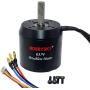 Hobbysky 6374 170KV 190KV Brushless Outrunner Belt Motor Sensored & Sensorless Motor with Closed Cover for DIY Electric Skateboard Electric Bike Surfboard (8mm /10mm Shaft)