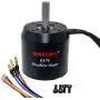 Hobbysky 6374 170KV 190KV Brushless Outrunner Belt Motor Sensored & Sensorless Motor with Closed Cover for DIY Electric Skateboard Electric Bike Surfboard (8mm /10mm Shaft)