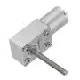 WINGONEER JGY370 DC12V 150RPM 50mm-M6 Screw Worm Gear Motor Self-Locking Reduction Gear Motor