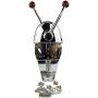 NEWMAIX Universal Boat Dual Lever Throttle Control,Marine Top Mount Twin Lever Engine Control Zinc Alloy Dual Handle Shift for Any Type of Boat with Outboard Inboard or I/O Power