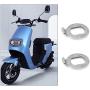 1 Set E-Bike Hub Motor Nuts Bike Safety Washers Electric Bicycle Wheel Lock Nuts Motor Axle Bolt Screw for 250W-500W Motors with 12mm Shaft