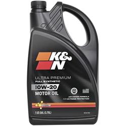 K&N - 104090 Motor Oil: 0W-20 Full Synthetic Engine Oil: Ultra Premium Protection, 4 Quarts