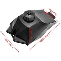 FVRITO Gas Fuel Petrol Tank for 2 Stroke 47cc 49cc Chinese Kids Mini Atv Quad 4 Wheeler Bike Pocket Bike plastic