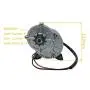 BEMONOC 24 Volt 350 Watt MY1016Z3 Gear Reduction Electric Motor with 9 Tooth Sprocket