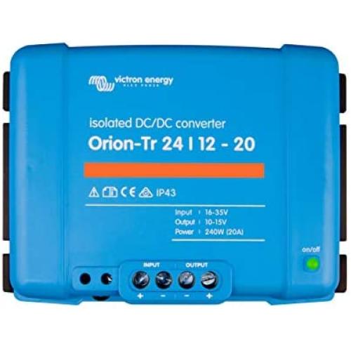 Victron Energy Orion-Tr IP43 24/12-Volt 20 amp 240-Watt DC-DC Converter, Isolated