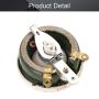 Fielect 100W 200R Ohm Ceramic Wire Wound Potentiometer Linear Rotary Resistor Rheostat with Knob for Industiral Machinery RPM Adjustment