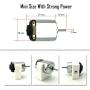 EUDAX 6 set Rectangular Mini Electric 1.5-3V 24000RPM DC Motor with 84 Pcs Plastic Gears,Electronic wire, 2 x AA Battery Holder ,Boat Rocker Switch,Shaft Propeller for DIY Science Projects