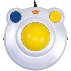 BIGtrack 2.0 Trackball - for Users who Lack Fine Motor Skills to Use a Mouse. A Big 3” Trackball with 2 Blue (Left and Right) Mouse Buttons - #12000006