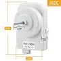 W10124096 Condenser Fan Motor Kit Replaces WP2188874 udqr107w3 AP4318657 PS1957416 W10124096VP Refrigerator Condenser Fan Motor