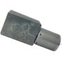 BEMONOC High Torque Dc 12v Low Speed 2RPM Reversible Worm Gear Motor of Miniature Metal Motor with Shaft 6mm