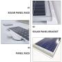 Cabilock 2pcs Solar Panel Side Mounting Brackets Marine Caravan Motorhome RV Solar Panel Side Mount Brackets Solar Panel Roof Installation Clamps White