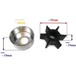 Boat Motor Water Pump Repair Kit 6H3-W0078-A0 6H3-W0078-A0 00 01 02 for Yamaha Outboard Marine 50hp 60hp 70hp Sierra 18-3464 2/4-stroke Engine