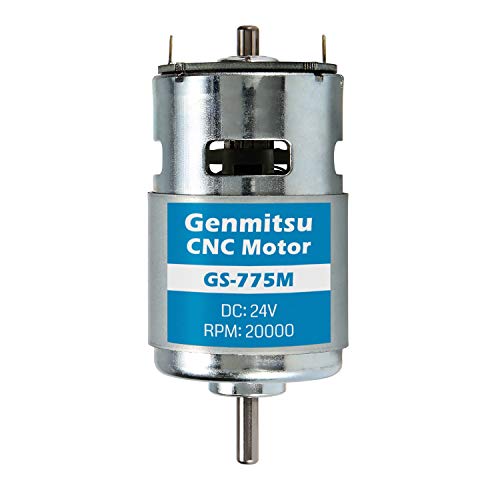 Genmitsu GS-775M Micro DC 24V 20000RPM 775 Motor, Double Ball Bearing, High Power, Noise Suppression, DC Motor Driver for Electrical Tools DIY
