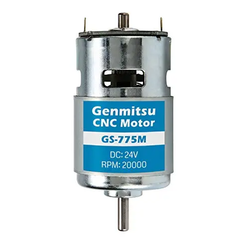 Genmitsu GS-775M Micro DC 24V 20000RPM 775 Motor, Double Ball Bearing, High Power, Noise Suppression, DC Motor Driver for Electrical Tools DIY