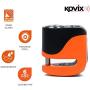 Kovix KS6 Ultra Portable Steel Disc Brake Lock 120dB Alarm 6mm Pin IP67 Easy Push-to-lock Waterproof for Motorcycle Scooter E-Bike Fluorescent Orange