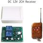 Calvas 433Mhz Wireless RF Switch DC12V Relay Receiver Module and 433.92 Mhz Remote Controls For DC Motor Forward and Reverse Controller - (Color: 1 RC and 1 Recevier)