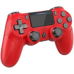 YCZHDV Game Controller for P-S4, Wireless Gamepad Controller for P-S4/Slim/Pro, Joystick Cotroller with Dual Vibration Black