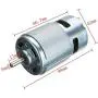 Puly DC 775 Motor 24V 20000RPM 775 Motor Ball Bearing Large Torque High Power Low Noise DC Motor for Electrical Tools 2-Pack(with Bracket) Puly DC 775 Motor 24V 20000RPM 775 Motor Ball Bearing Large Torque High Power Low Noise DC Motor for Electrical Tools 2-Pack(with Bracket)