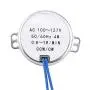 FTVOGUE AC 100-127V 4W Synchronous Motor 50 60Hz CCW CW Geared Motor for Electric Fan, Heater, Handicrafts[0.8-1RPM],Dedicated Motor