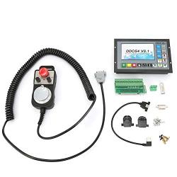 4 Axle Linkage Offline Motion Controller System with Emergency Stop Function Offline Stand Alone CNC Motion Controller System Handwheel Kit for CNC Engraving Machine DDCSV3.1