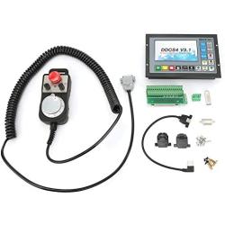 DDCSV3.1 Motion Controller 4 Axle Off-Line Controller Prcatical CNC Controller with Emergency Stop Function Handwheel Kit for CNC Router Engraving Milling Lathe Machine