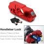 Motorcycle Locks Heavy Duty Anti Theft Adjustable Bike Handlebar Lock for Protection Universal ATV Alloy CNC Handle Throttle Grip Security Lock with 2 Keys,Motorcycle Lock