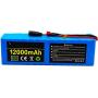 Jieoto 52V Ebike Battery 14S 3P 10Ah 12Ah 14Ah Lithium Battery Pack with BMS Protection Board and Charger Fit for 1000W-250W Electric Bicycles Motor for Scooters Tricycles Mopeds
