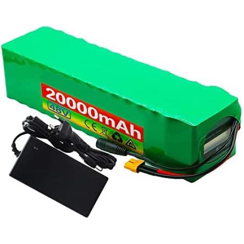 Wnicek 48V ?Electric Bike Battery ?20AH Ebike Battery Lithium Ion Battery with Charger for 1000W 750W 500W Ebike Motor, Scooter Electric Bicycle